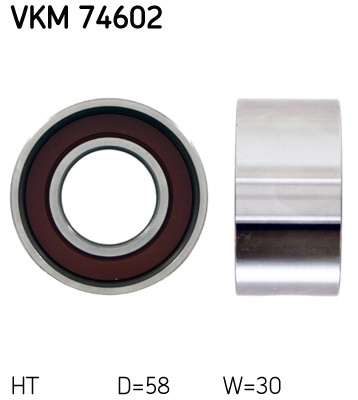 Tensioner Pulley, timing belt - VKM 74602 SKF